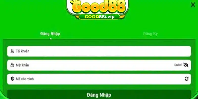 Hướng dẫn đăng nhập GOOD88 trên giao diện website